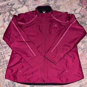 Under Armour Women's Burgundy storm jacket